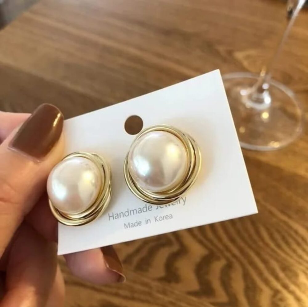 Pearl Earrings – Anti-Tarnish Finish Anti- Earrings for Women Fashion Stylish Anti Tarnish Earrings For Girls