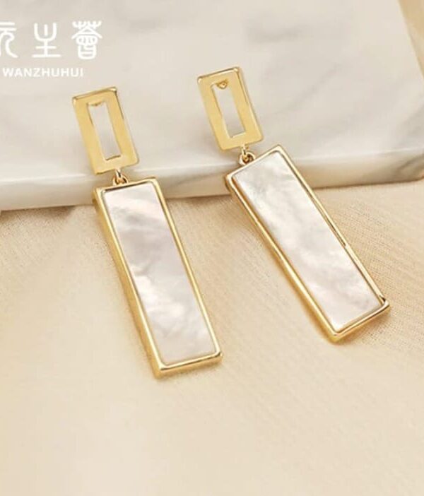 Rectangular Stylish Earrings – Modern Elegance Anti-Tarnish Finish Earrings for Women Fashion Stylish Anti Tarnish Earrings For Girls